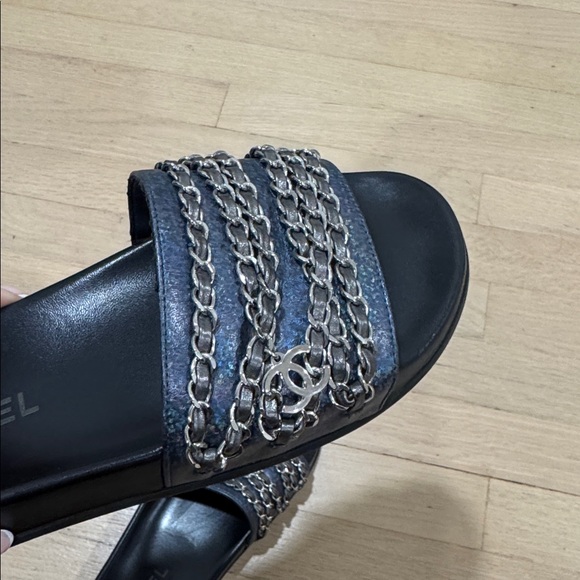 Chanel Chain Slides Shoes - Picture 8 of 9